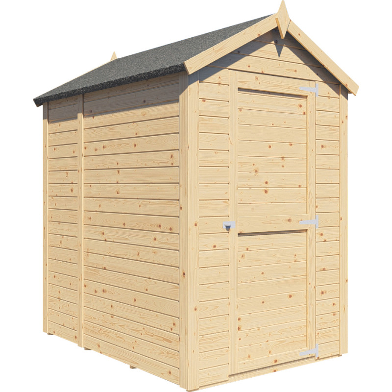 Abri de jardin en bois brut 2,2m² - Medium - avec plancher - Bertilo